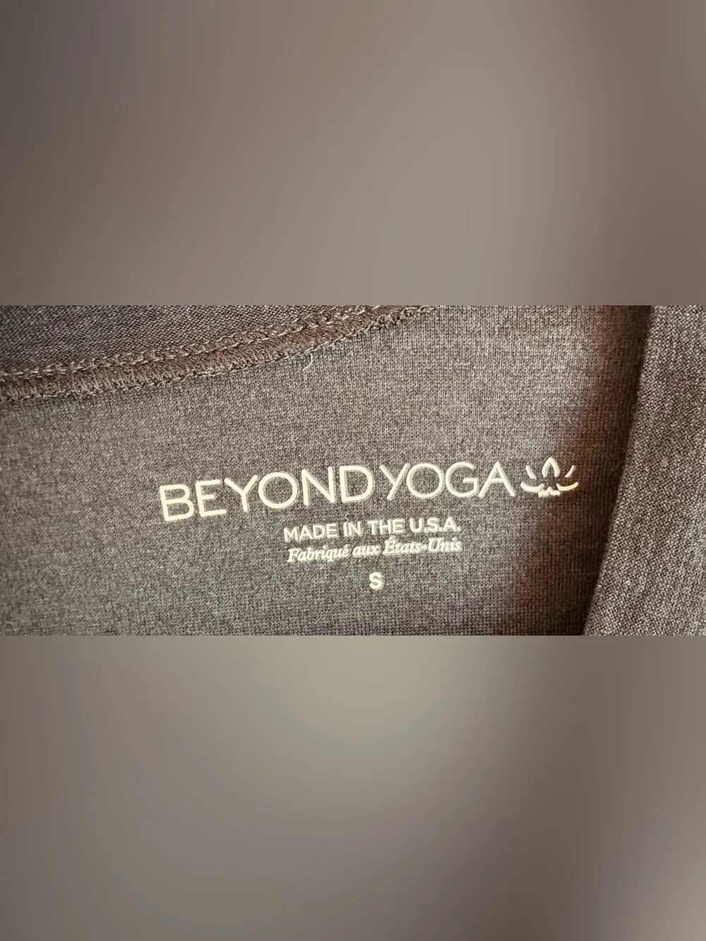 Beyond Yoga Gray Mesh Panel Oversized Active Tee Small